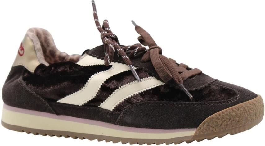 MRP Lage Sneakers Dames Utah Textiel Bruin - Foto 15