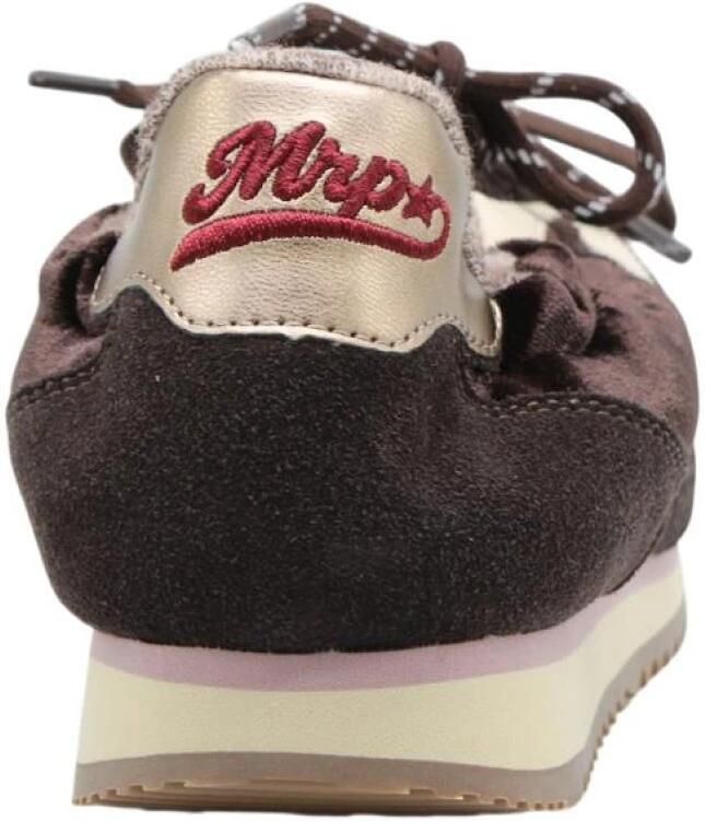 MRP Lage Sneakers Dames Utah Textiel Bruin - Foto 14