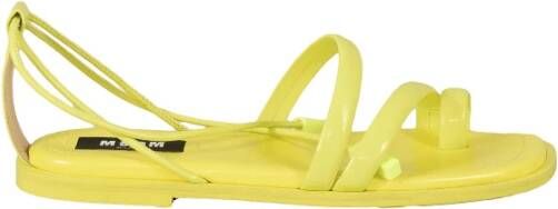 Msgm Gele Sandalen voor Vrouwen Yellow Dames