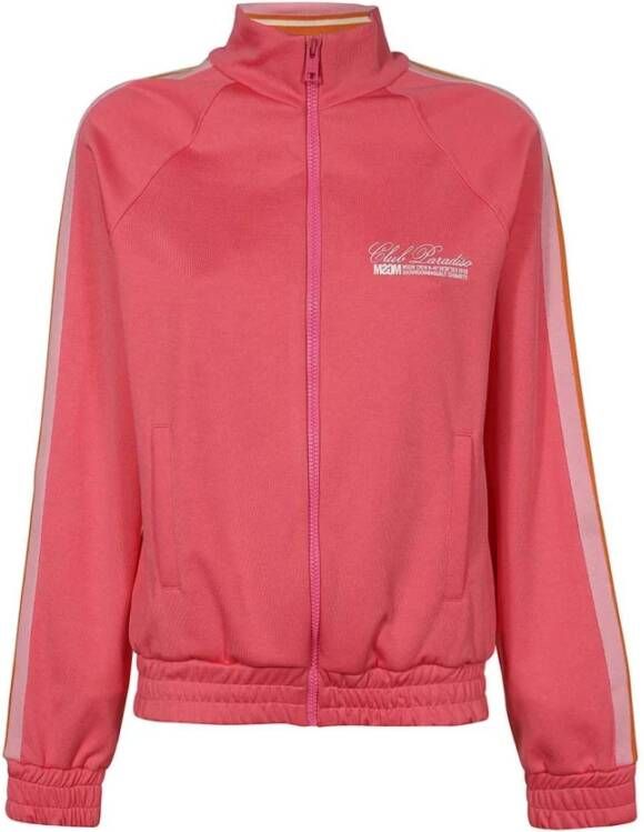 Msgm Hoodie met rits en elastische boorden