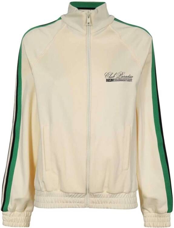 Msgm Hoodie met rits en elastische boorden