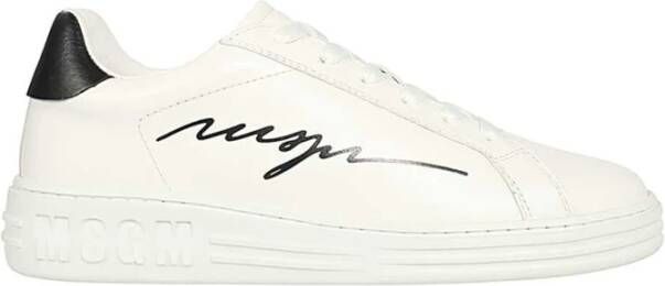 Msgm Lage leren sneakers