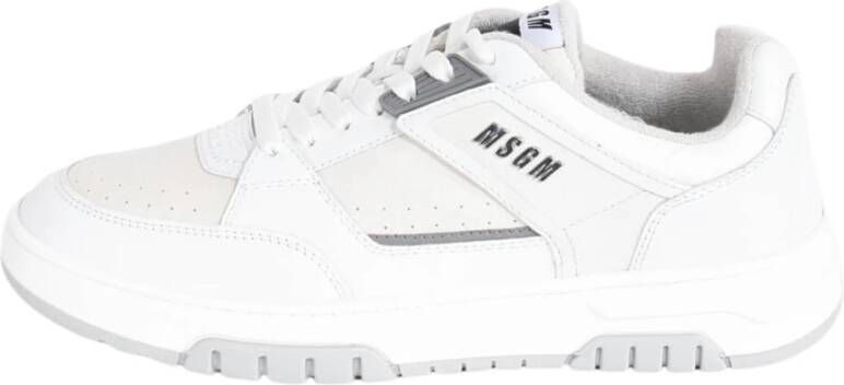 Msgm Leren Sneakers met Rubberen Zool