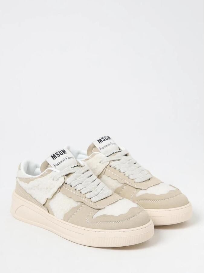 Msgm Faux Shearling LowTop Sneakers - Foto 2