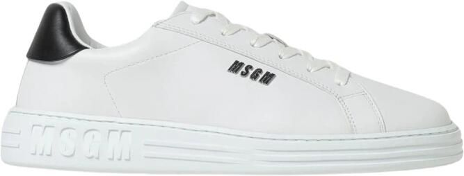 Msgm Leren Low Top Sneakers