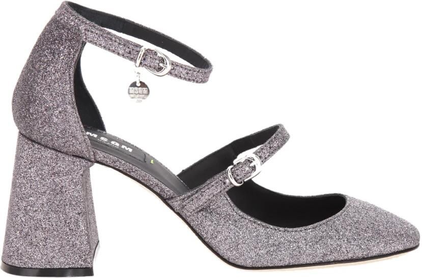 MSGM Logo-bedel 90mm Glitter Pomp