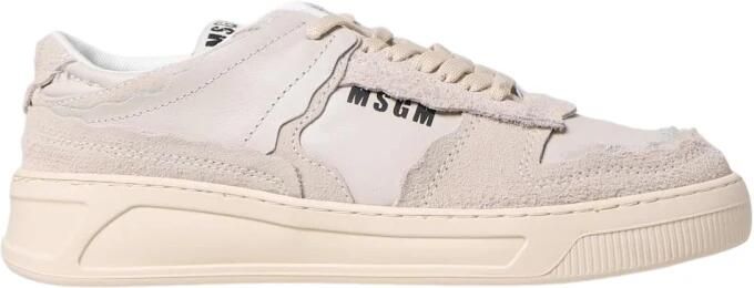 Msgm Low Top Leather Sneakers - Foto 2