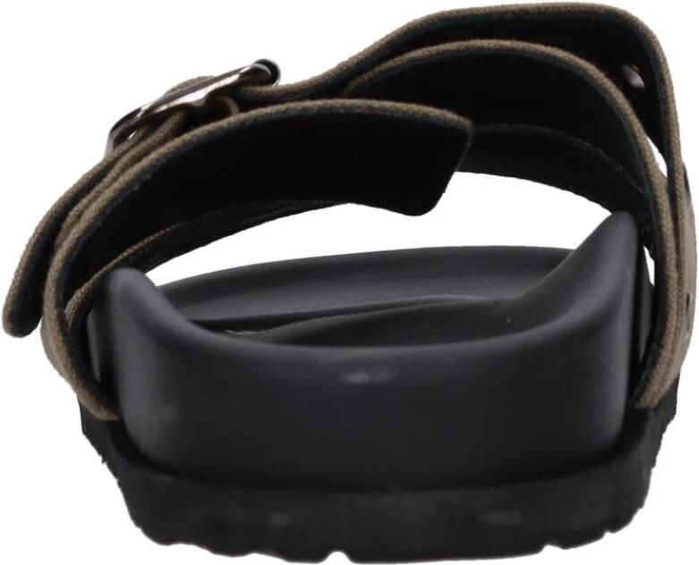 Msgm Groene Platte Sandalen Green Dames