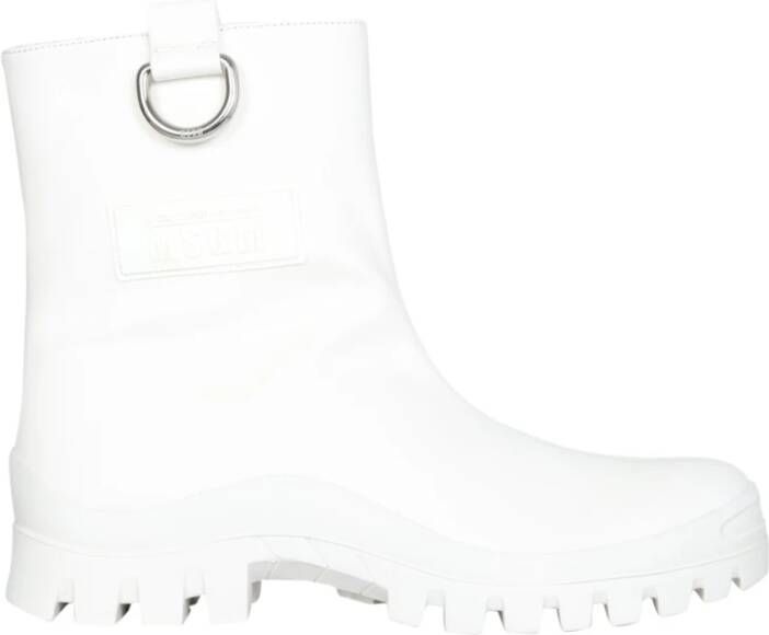 Msgm Regenlaarzen Wit Dames