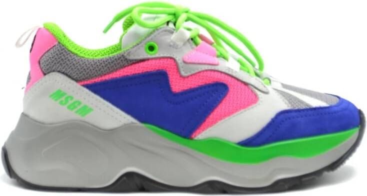 Msgm Sportieve Leren Slip-On Sneakers