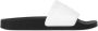 Msgm Witte Rubberen Slippers met Logo Relief - Thumbnail 1