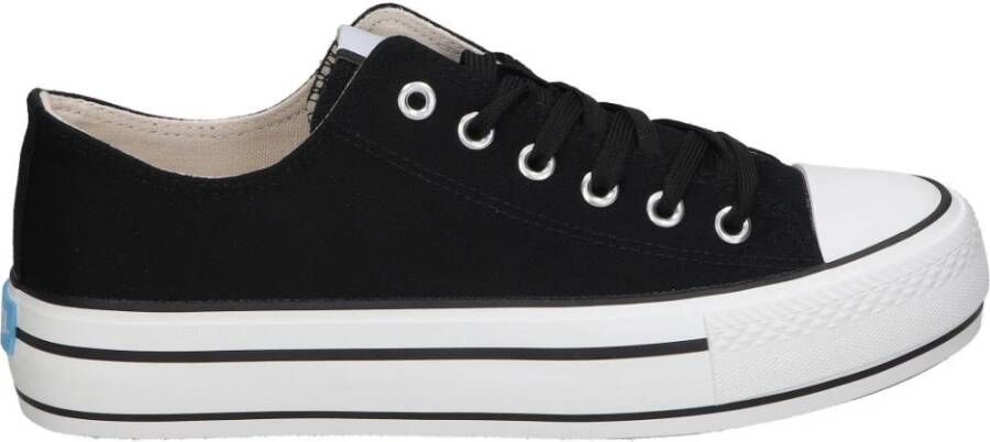 Mustang Canvas 3 Sneakers Black Dames
