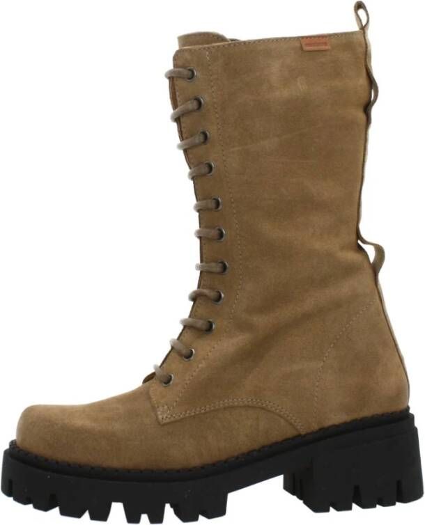 Mtng Lace-up Boots Brown Dames