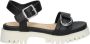 Mtng Stijlvolle Platte Sandalen Black Dames - Thumbnail 2