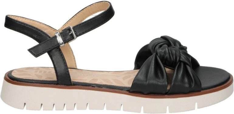 Mtng Flat Sandals Black Dames