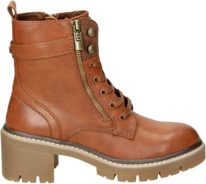Mtng Lace-up Boots Brown Dames