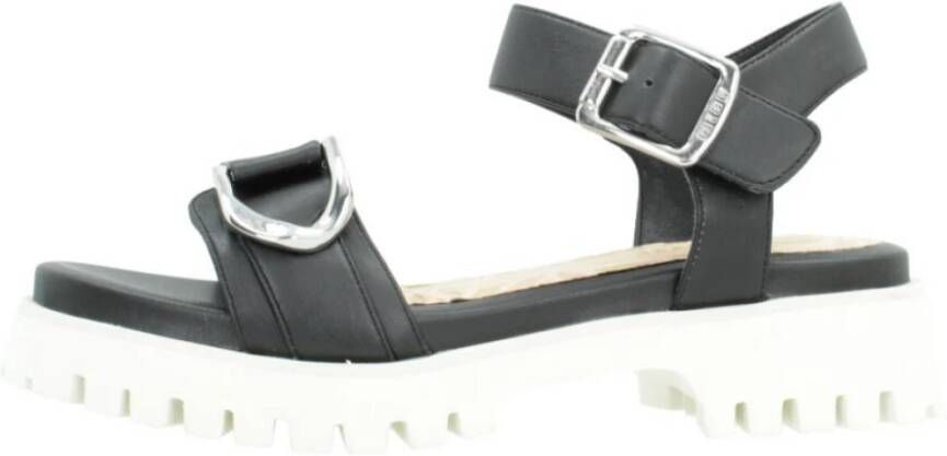 Mtng Stijlvolle Platte Sandalen Black Dames