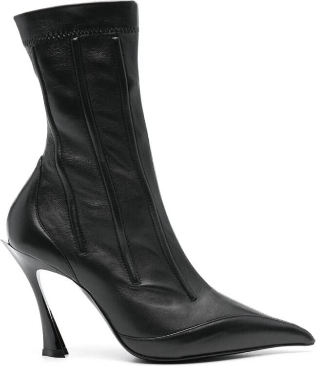 Mugler Stijlvolle Laarzen voor Trendy Looks Black Dames