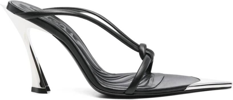 Mugler Stijlvolle zwarte muiltjes