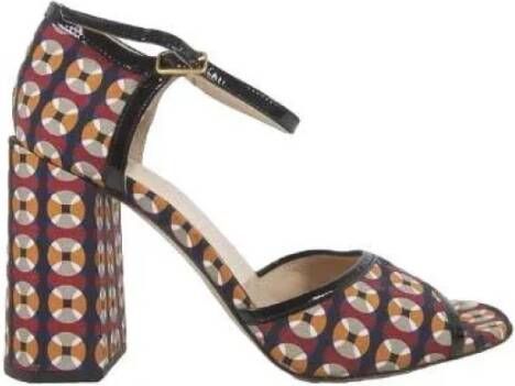 Mulberry Pre-owned Fabric sandals Brown Dames