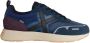 Munich Blauwe Casual Textiel Sneakers voor Heren Blue Heren - Thumbnail 8