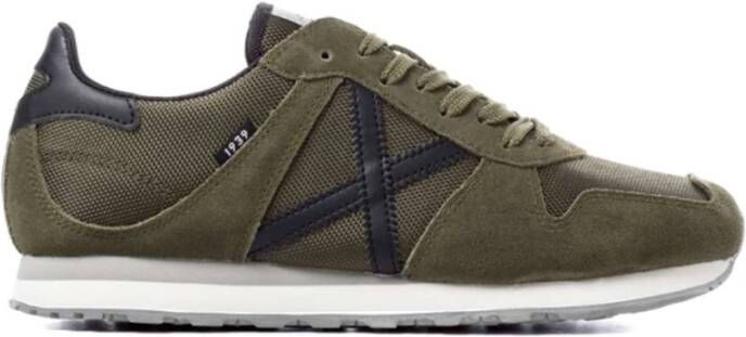 Munich Casual Khaki Sneakers voor Mannen Green Heren