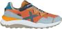Munich Oranje Casual Textiel Sneakers oor Heren Multicolor Heren - Thumbnail 1