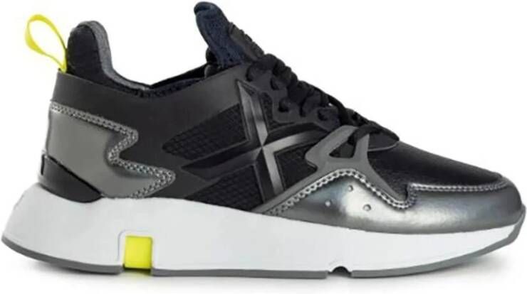 Munich Vintage-geïnspireerde Sneaker met Geavanceerde Technologie Black Heren