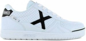 Munich G-3 Kik Jr. zaalvoetbalschoenen wit zwart