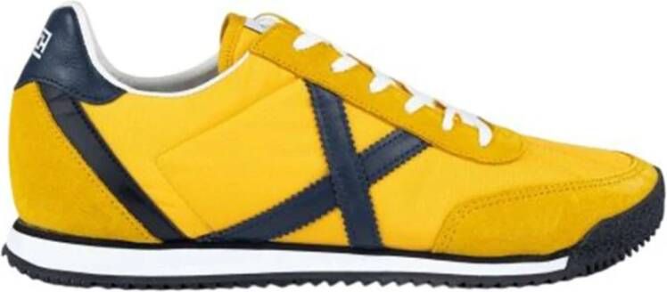Munich Gele Sportieve Textiel Sneakers