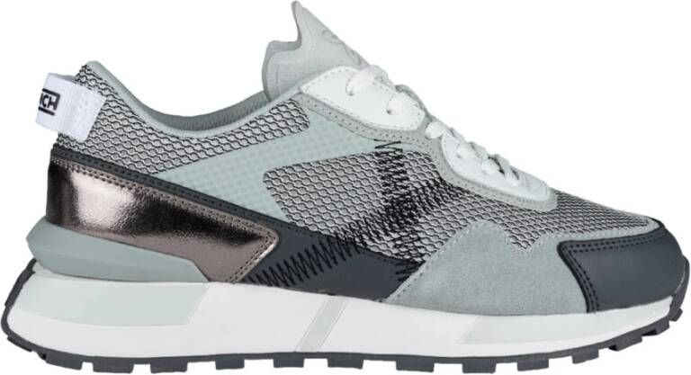 Munich Grijze Casual Textiel Sneakers met Rubberen Zool Gray Dames