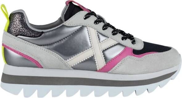 Munich Grijze Sneakers Urban Ripple Trendy Look Multicolor Dames