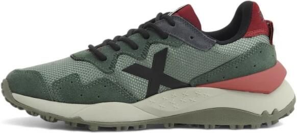 Munich Shibuya sneakers grijsgroen zwart rood - Foto 2