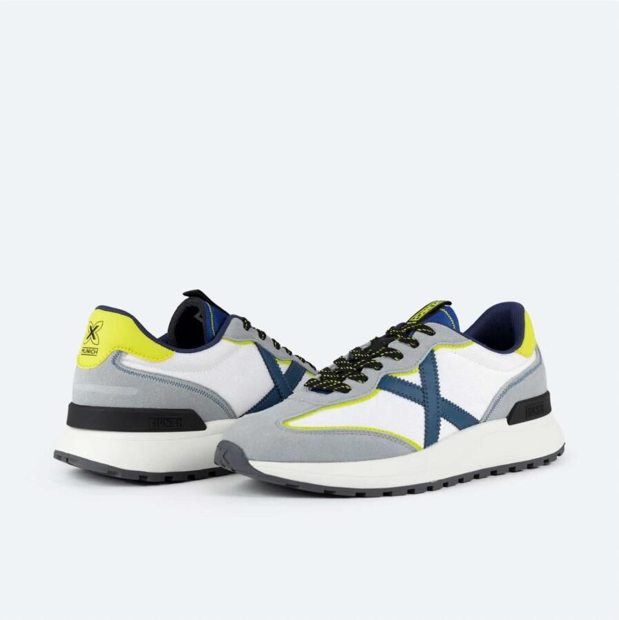 Munich Dynamix Blanco Trendy en Comfortabele Schoenen White Heren