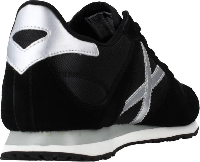 Munich Zwarte Heren Sneakers van Suède Black Heren