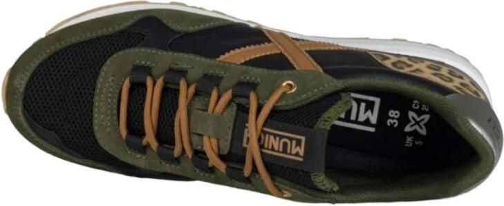 Munich Groene Casual Textiel Sneakers voor Vrouwen Green Dames