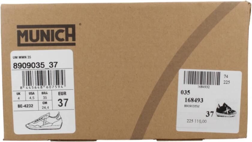 Munich Retro-geïnspireerde zwarte sneakers - Foto 3