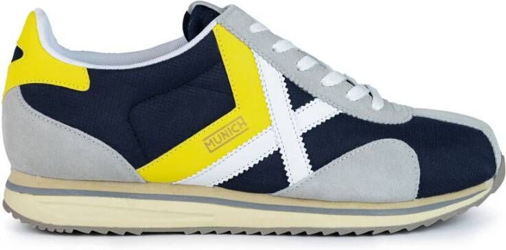 Munich Casual Grijze Textiel Sneakers oor Heren Multicolor Heren