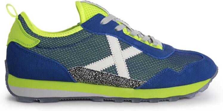 Munich Retro Style Sneakers Blue Heren