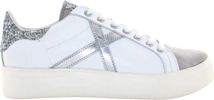 Munich Sky Leren Sneakers voor Vrouwen White Dames