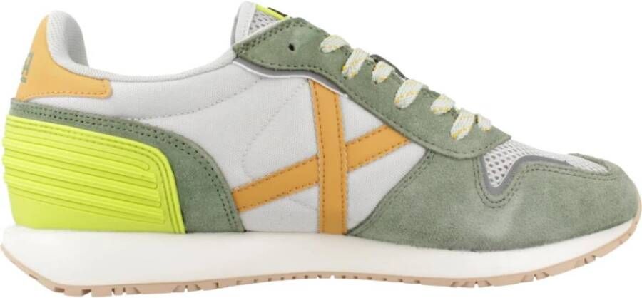 Munich Groene casual textielen sneakers oor heren Multicolor Heren