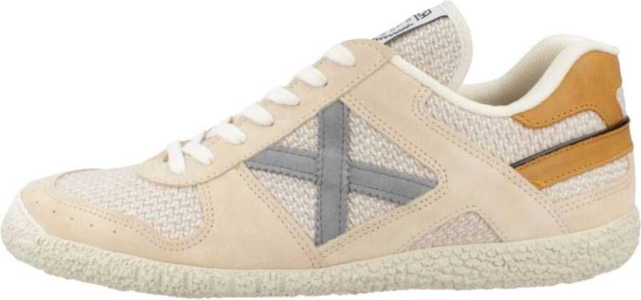 Munich Stijlvolle Herensneakers Beige Heren