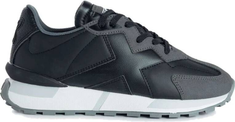 Munich Stijlvolle Leren Sneakers Black Dames