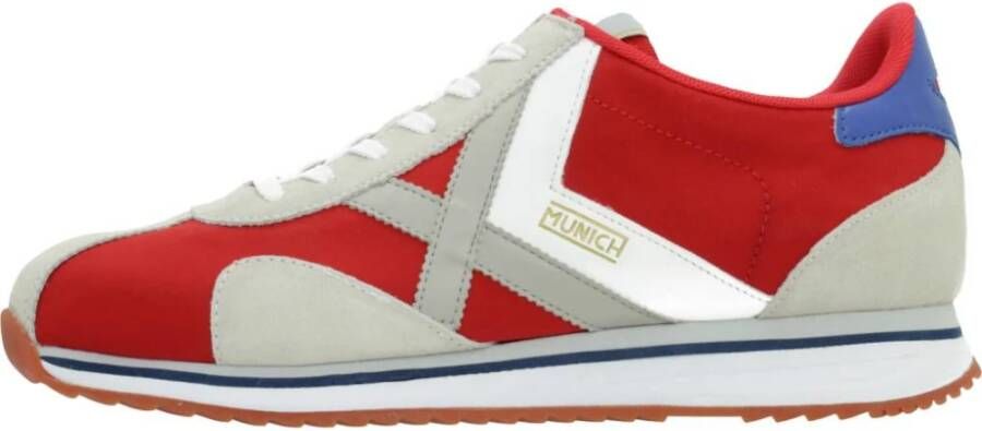Munich Stijlvolle Sneakers voor Mannen Red Heren