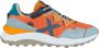 Munich Oranje Casual Textiel Sneakers oor Heren Multicolor Heren - Thumbnail 5