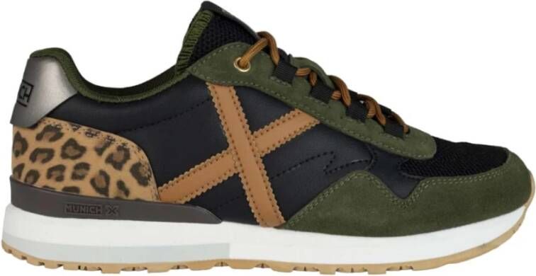 Munich Groene Casual Textiel Sneakers voor Vrouwen Green Dames