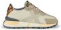 Munich Beige Casual Leren Dames Sneakers Beige Dames - Thumbnail 1