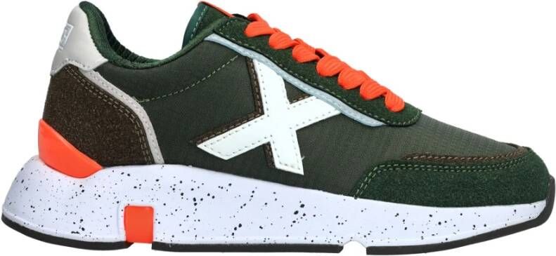 Munich Versus Groene Sportieve Sneaker Jongens Multicolor Dames