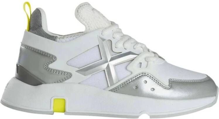 Munich Witte Eco Leren Mesh Sneakers Clik 50 Model Wit Dames