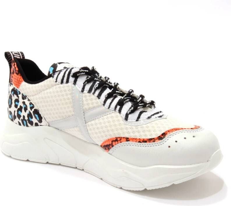 Munich Witte Leren Schoenen Unic X Wave 16